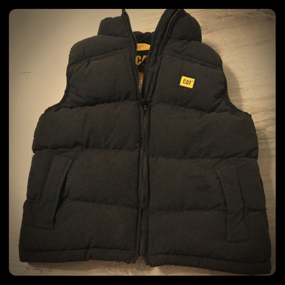 CAT Black Puffer Vest